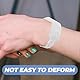 100 StüCk Wasserdichtes Einweg-Armband Aus Pvc FüR Krankenhausidentifikation Leere SicherheitsarmbäNder Robuste Und ReißFeste Id-ArmbäNder in Weiß