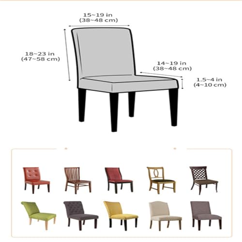 Housse de chaise extensible lot de 2 jacquard pour protéger vos sièges - 6