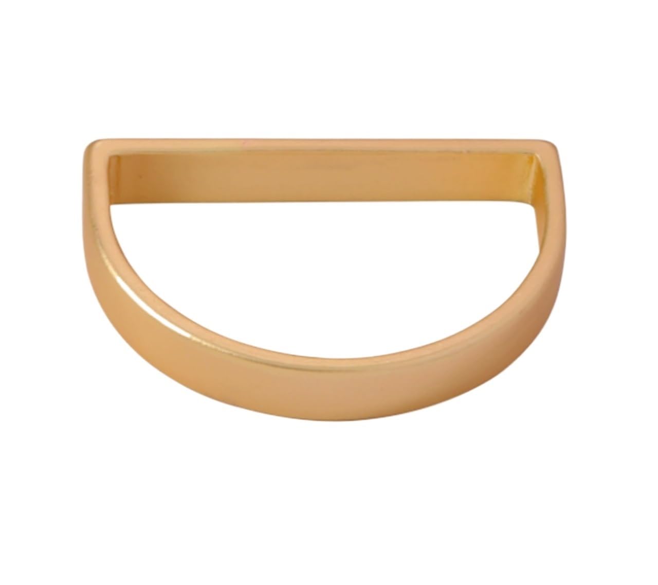10Pcs D-Shaped Metal Napkin Rings for Wedding Birthday Dinner Table Decor