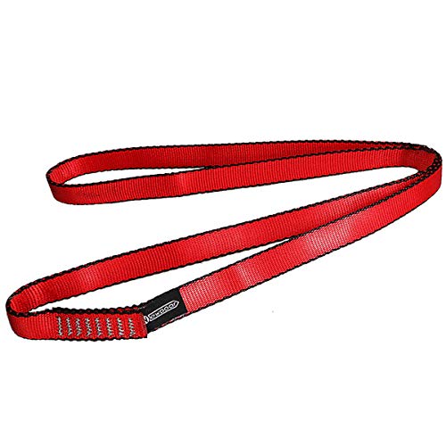 NewDoar 16mm Climbing Sling UIAA CE Certified,23KN EN566 Certified,Climbing Utility Cord Rock Climbing,Creating Anchors System,Rappelling Gear,Perfect for Tree Work(Red 24