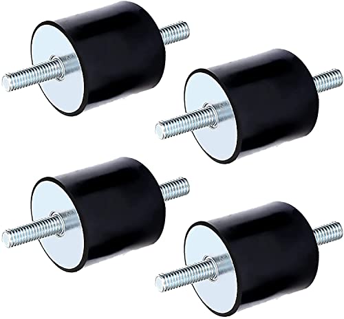 Silentblock M8 Amortiguador de Goma Aislante Anti-Vibración para Compresores de Aire Motores Diesel Bombas de Agua a Gasolina (30 x 30) 4 Pack Cover