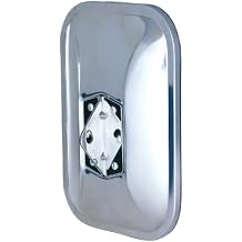 K Source Universal Replacement Mirror Head - Driver & Passenger Side, 7 1/2" x 10 1/2" Glass, Low Mount Style, Chrome Finish, Easy Install, For Cars, Trucks & SUVs