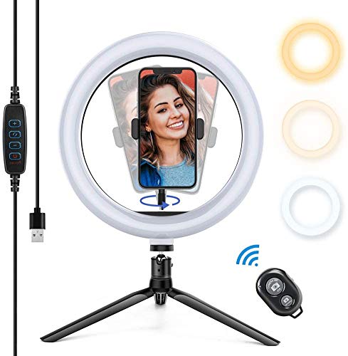 Vamvo Selfie Ringleuchte Stativ mit Fernbedienung