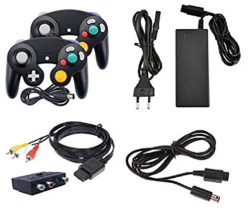 Zubehör Set für Nintendo Game Cube Kabel Set Controller GC Netzkabel Ladekabel Ladegerät Stromkabel Scart Kabel AC Adapter