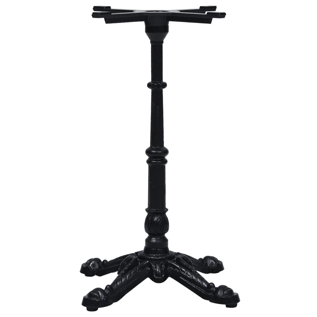 vidaXL Pata de Mesa de bistró Negra 52x52x72 cm de Hierro Fundido, Pata de Mesa, Pata de Mesa de Repuesto, Soporte de Mesa, Patas de Mesa