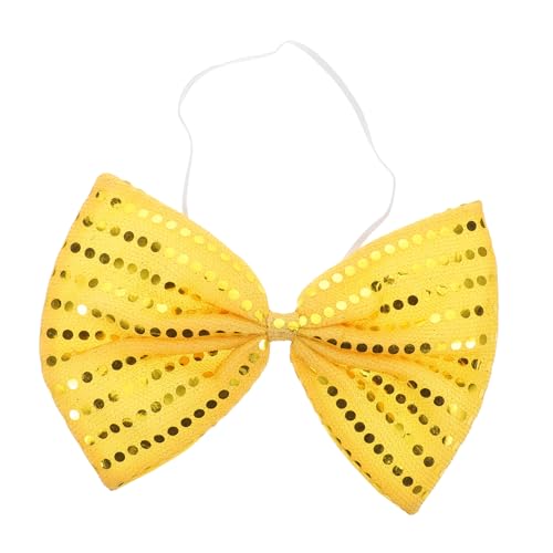 Milisten Large Sequin Bow Tie for Halloween and Masquerade Sparkly Performance Bow Tie Accessory Unique and Expressive Fashion Statement