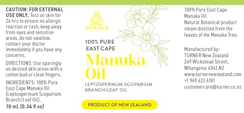 Aceite Esencial de Manuka TURNER 10 ml 100% Puro miniatura 2