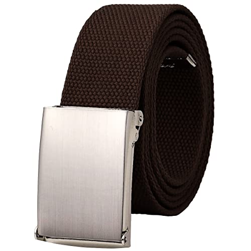 Image of Falari Canvas Web Belt Fully Adjustable Cut to Fit Golf Belt Flip Top Buckle