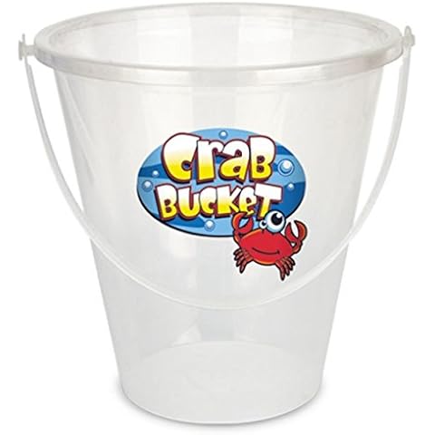 Yello BU1259 Extra Large Clear, Beach Bucket for Crabs and Small Wildlife, Transparent Cover