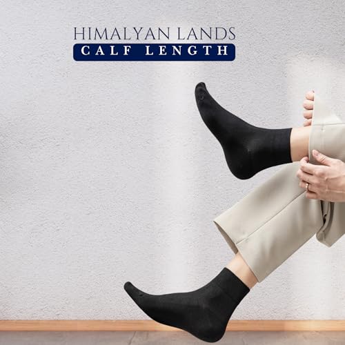Image of Pure Cotton And Smell Free Men & Women Regular Formal Black Calf length combo Socks Anti-Slip | Sweat Absorbent | School socks | office socks | Sports | Running & Hiking