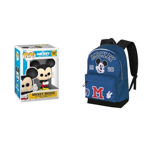 Funko Pop Disney Classici Topolino – Miniatura da collezione, Zaino Disney Topolino Class HS Fan 2,2 31×44 cm Blu