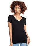 Next Level Womens Ideal V-Neck Tee (N1540) Black m