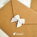 AIMUDI 150 PCs Small White Bows 1.2'' Satin Bows for Gift Wrapping Mini Bow for Treat Bags Cakes Balloons Gift Boxes Envelopes Wedding Baby Shower Birthday Party Decoration