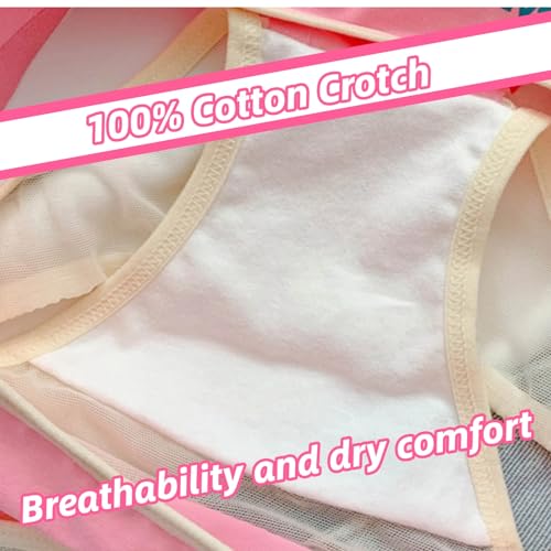 Cute Candy-Colored Panties Low-Waist Bikini Briefs with Show-Off Edges Summer Novelty Underwear Beach Vacations3