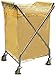 ZYLEDW Trolleys, Haushaltsdiener Wäscherei Sortierwagen Mit Rädern Taschen, Wäschereikorb Für Kleidung/Yellow/68 * 59 * 105Cm