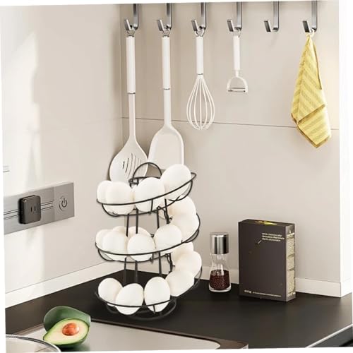 Elegante soporte para huevos que ahorra espacio en encimeras estrechas 5