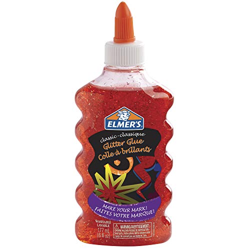 Elmers Glitter Glue, Red, Washable & Child Friendly, 177 mL - Great for Making Slime (B086WS74SK) Amazon Price History, Amazon Price Tracker