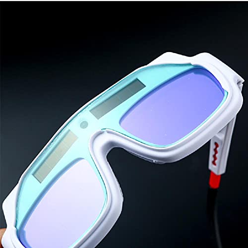 MOOKEENONE Óculos de proteção para olhos soldador com lentes escuras automáticas movidas a energia s