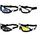 Birdz Eyewear Wing Series Goggles (Clear, Blue, Yellow, Smoke Lens) - Set of 4