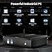 Thdeukoty Fanless Mini Industrial PC, Desktop Computer Celeron 2955U Windows 10 Pro, 8GB RAM 128GB SSD, 2xNICs, 2*COM RS232, 4xUSB3.0, 2.4G+5G WiFi, HDMI/VGA Ports, Gigabit LAN, Auto Power On