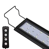 hygger Adjustable Aquarium Light 14W Blue White LEDs with Aluminum Alloy Shell Extendable...