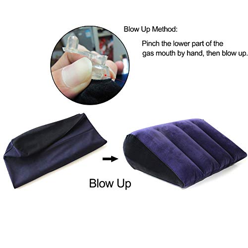 Emphy Inflatable Magic Sex Pillow For Adult Games,Sex Cushion For Couple, Sex Toys Position Support Wedge Body Cushion (Triangle) #TOP4