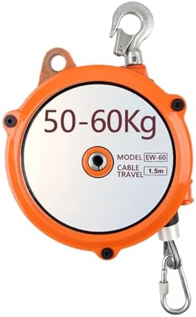 Adjustable Retractable Spring Balancer Tool Holder - 1.5m Wire Rope, Supports 1-3 Kg, Perfect for Workshop Tool Organization, Increases Efficiency & Productivity