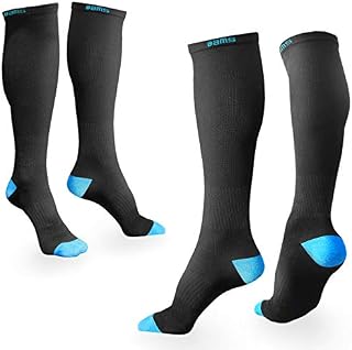 BAMS Compression Socks Women & Men- Premium Bamboo Ultra Soft No-Smell 15-20 mmHg