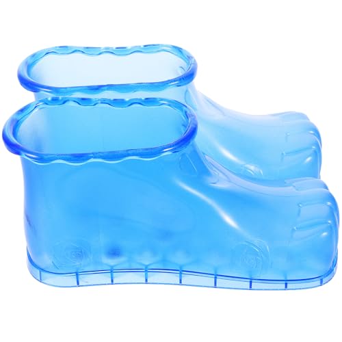 Chaussures de spa bleu en plastique résistant pour un soin des pieds de haute qualité
