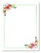 100 Stationery Writing Paper, with Cute Floral Designs Perfect for Notes or Letter Writing - Red Hibiscus
