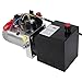 SRECELL 12V DC Hydraulic Power Unit, Double Acting Hydraulic Pump with 3 Quart Steel Reservoir, Heavy Duty Hydraulic Pump for Dump Trailers, Lift Gates and Industrial Lifting Equipment