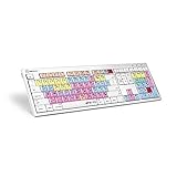 Logickeyboard Keyboard Designed for Avid Pro Tools 2018 Compatible with macOS- Part # LKBU-PT-CWMU-US