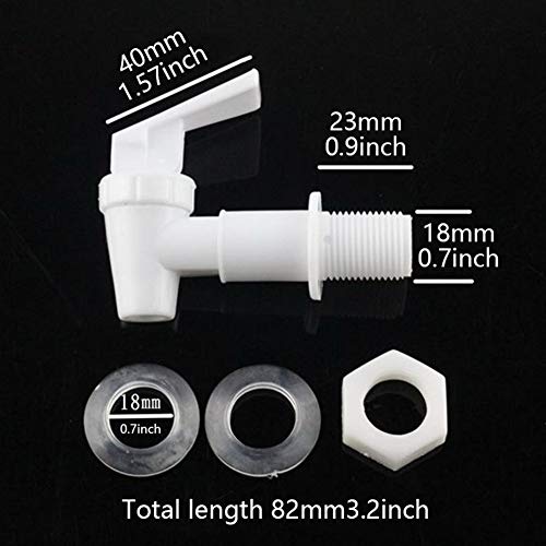 Replacement Cooler Faucet, Spigot of Water Filter Dispenser,Reusable Spigot Spout Water Beverage Lever Pour Dispenser Valve Water Crock Water Tap,4 Pieces,Black/White - Thumbnail 3