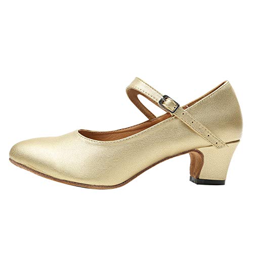 Chaussures de danse latine confortables en cuir contre la fatigue