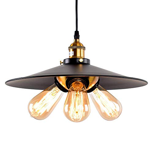 Plafonnier suspension industriel E27 pour éclairage de cuisine
