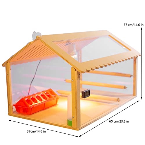 Intelligent Brooder Chicken Coop Suit 30-40 Newborns Chicks Birds Parakeet Incubators Breeding Heater Box Built-in 3 Layer Chicken Perch and Chicken Feeder