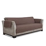 Furniture Fresh - Waterproof Microfiber Furniture Protector with Elastic Back Strap (Sofa, Chocolate)