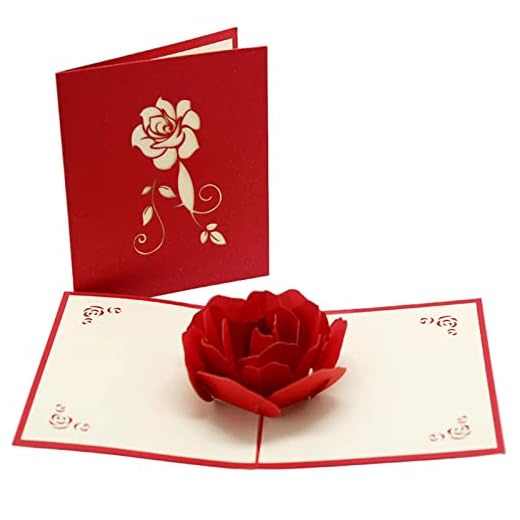 LATTCURE Tarjeta de felicitación 3D desplegable para cumpleaños, tarjeta de felicitación para mujeres, para San Valentín