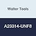 Walter Tools A23314-UNF8 Paradur HSS Machine Tap, NID Finish, 0.168" Shank Diameter, 0.591" Cutting Length, 2-1/8" Overall Length, No. 8-36 Cutting Diameter