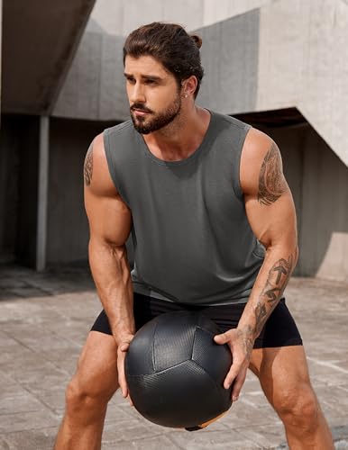 Image of COOFANDY Men's 3 Pack Workout Tank Tops Gym Muscle Tee Bodybuilding Fitness Sleeveless T Shirts