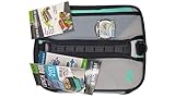 Arctic Zone 3-in-1 Bento Lunch Bag Durable Lunch Box with Drink Cooler Compartment Detachable Shoulder Strap and 2 Reusable Ice Pack, Gray