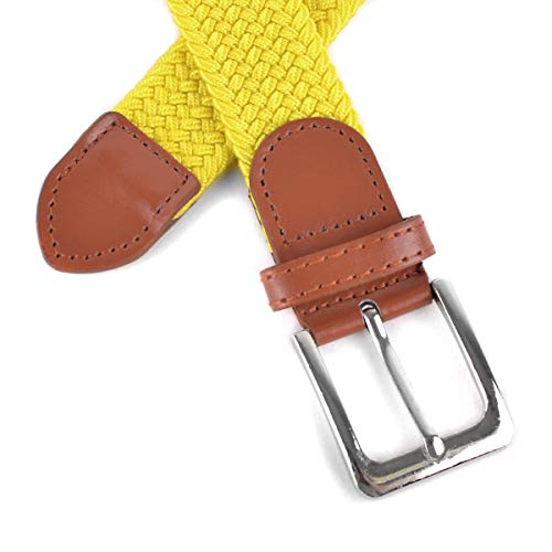 Umo Lorenzo Stretch Braided Woven Golf Belts without Holes, Elastic Casual Belts for Men and Women2