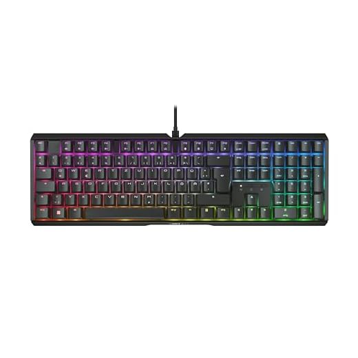 CHERRY XTRFY MX 3.1, Mechanische Gaming-Tastatur, Deutsches Layout (QWERTZ), RGB-Beleuchtung, Aluminium-Gehäuse, USB-A Anschluss, MX2A BROWN Switches, Schwarz