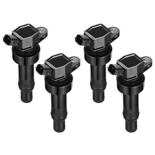 Image of 4 Ignition Coils Pack - Fix Misfires for Hyundai Veloster /Accent & Kia Rio /Soul (1.6L L4) - Repl. UF652 /27301-2B100