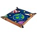 Cartoon Mond Und Rakete Doppelseitige Würfelschale, Faltendes Hexagon Pu-Leder 16x16cm