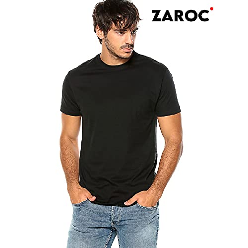 Kit 5 Camisetas Masculinas Slim Fit Básicas Algodão Premium (Pretas, GG)