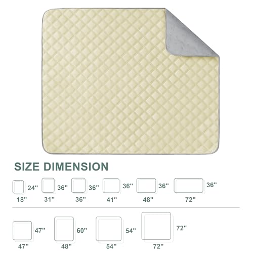 Image of Eterish Reusable Washable Pee Pads for Dogs Large /Extra Large 36'' x 41'' 2 Pack, Absorbent Pet Puppy Dog Training Pads Non-Slip, Waterproof Whelping Potty Pads for Dogs Leak-Proof