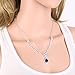 GULICX AAA Cubic Zirconia CZ Women's Party Jewelry Set Fashion Earrings Pendant Necklace Set Silver Tone