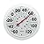 Springfield Indoor Outdoor Big and Bold Dial Thermometer, Wireless Thermometer with Easy to Read Large Numbers for Patio, Pool, and Indoor Areas, 8-Inch, White