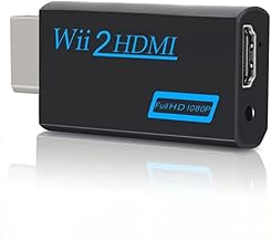 Diyeeni for Wii to HDMI Converter, 720P/1080P HD for Wii to HDMI Adapter with 3.5mm Audio Jack, Supports for All Wii Display Modes NTSC PAL, Compatible with Wii, Wii U, HDTV